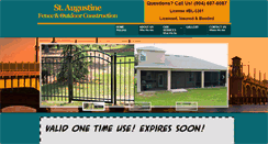 Desktop Screenshot of outdoorconstructionstaugustine.com